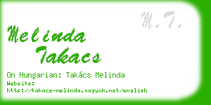 melinda takacs business card